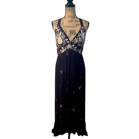 Anthropologie Fiona embroidered maxi dress - L - Picture 9 of 9